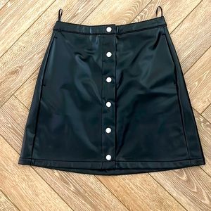 GU Medium Faux Leather Skirt (Super Soft)